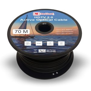 HDMIFO70- CABLE FIBRA OPTICA HDMI REDLEAF HDMIFO70,  70 MTS , V2.0 - 4K@60HZ , 4:4:4